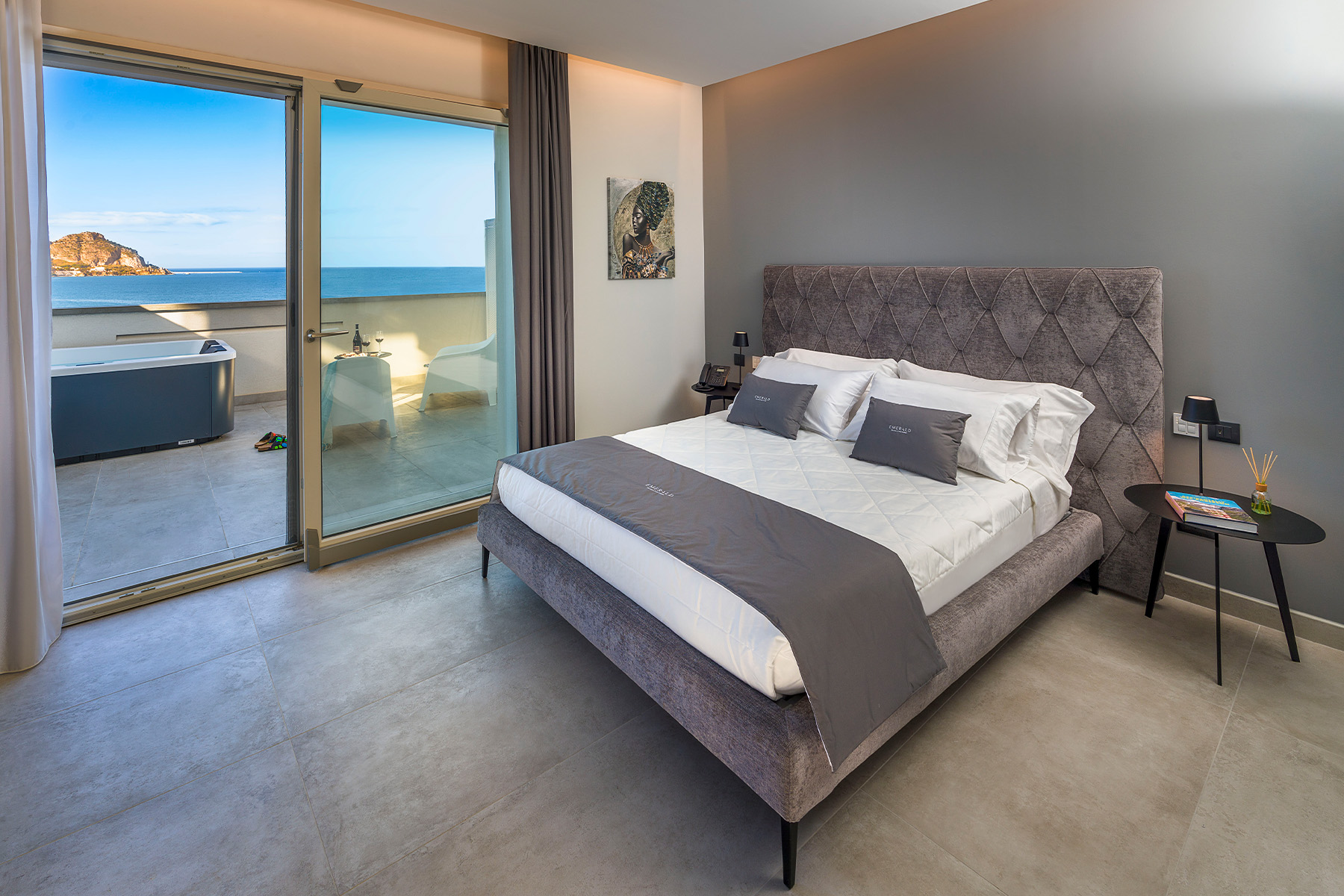 Deluxe con terrazza e mini piscina privata vista mare - Emerald - Residence Hotel Cefalù sul mare